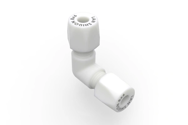 Teflon PTFE L-TYPE UNION ELBOW Specifications and appearance